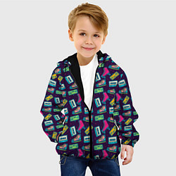 Куртка с капюшоном детская VINTAGE ITEMS, цвет: 3D-черный — фото 2