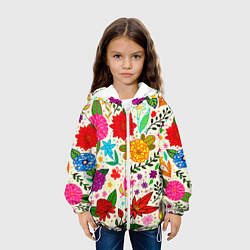 Куртка с капюшоном детская MULTI-COLORED VARIETY OF COLORS, цвет: 3D-белый — фото 2