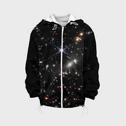 Куртка с капюшоном детская Новое изображение ранней вселенной от Джеймса Уэбб, цвет: 3D-белый