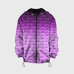 Детская куртка Фиолетово-розовый геометрический узор Градиент