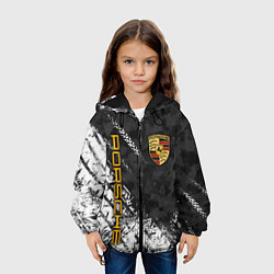 Куртка с капюшоном детская PORSCHE : КАМУФЛЯЖ И СЛЕД ПРОТЕКТОРА, цвет: 3D-черный — фото 2