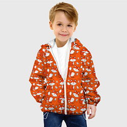 Куртка с капюшоном детская Red foxes, цвет: 3D-белый — фото 2