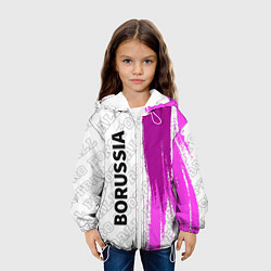 Куртка с капюшоном детская Borussia pro football: по-вертикали, цвет: 3D-белый — фото 2