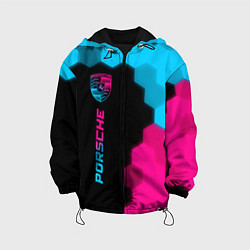 Детская куртка Porsche - neon gradient: по-вертикали