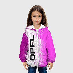 Куртка с капюшоном детская Opel pro racing: по-вертикали, цвет: 3D-белый — фото 2