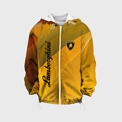 Куртка с капюшоном детская Lamborghini - абстракция, цвет: 3D-белый