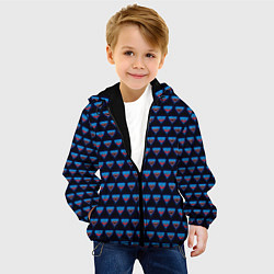 Куртка с капюшоном детская Poppy Playtime - Huggy Wuggy Pattern - без логотип, цвет: 3D-черный — фото 2