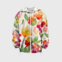 Детская куртка Романтичные акварельные цветы