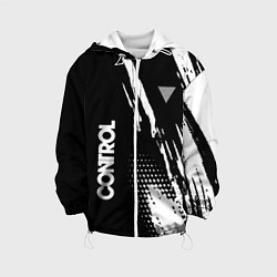 Куртка с капюшоном детская Control Logo, цвет: 3D-белый