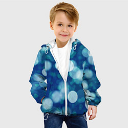 Куртка с капюшоном детская Световые блики, цвет: 3D-белый — фото 2