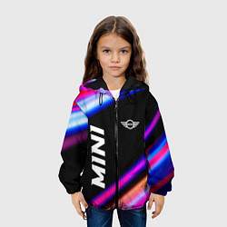 Куртка с капюшоном детская Mini speed lights, цвет: 3D-черный — фото 2