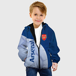 Куртка с капюшоном детская Arsenal Мяч, цвет: 3D-черный — фото 2