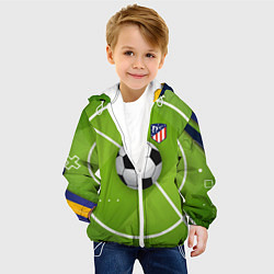 Куртка с капюшоном детская Atletico madrid Мяч, цвет: 3D-белый — фото 2