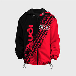 Куртка с капюшоном детская Audi, цвет: 3D-черный