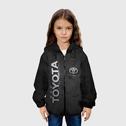Куртка с капюшоном детская Toyota cracks, цвет: 3D-черный — фото 2