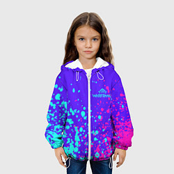 Куртка с капюшоном детская Warframe art, цвет: 3D-белый — фото 2