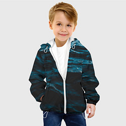Куртка с капюшоном детская Глубокое море, цвет: 3D-белый — фото 2