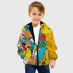 Куртка с капюшоном детская Дом с приведениями, цвет: 3D-черный — фото 2