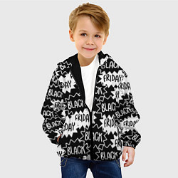 Куртка с капюшоном детская Black friday, цвет: 3D-черный — фото 2