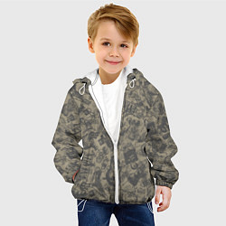Куртка с капюшоном детская Nirvana style, цвет: 3D-белый — фото 2