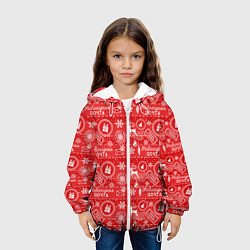Куртка с капюшоном детская Посылка от Деда Мороза, цвет: 3D-белый — фото 2