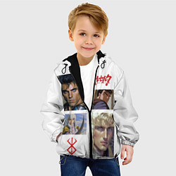 Куртка с капюшоном детская Оуэн Уилсон и Бен Стиллер в аниме Берсерк, цвет: 3D-черный — фото 2