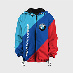 Куртка с капюшоном детская Bmw - m colors, цвет: 3D-черный