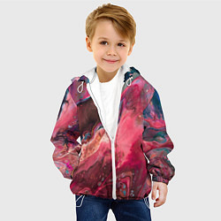 Куртка с капюшоном детская Горный минерал, цвет: 3D-белый — фото 2