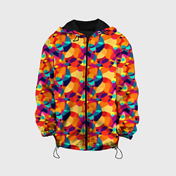 Детская куртка Абстрактный узор из разноцветных окружностей