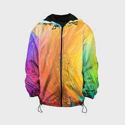 Детская куртка Оранжевое настроение красочная абстракция