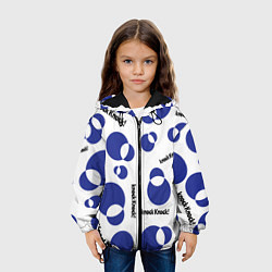 Куртка с капюшоном детская Геометрия фигуры, цвет: 3D-черный — фото 2