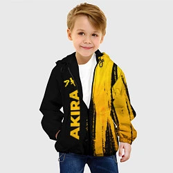 Куртка с капюшоном детская Akira - gold gradient: по-вертикали, цвет: 3D-черный — фото 2
