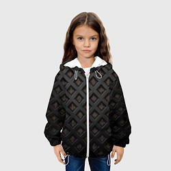 Куртка с капюшоном детская Геометрический узор, цвет: 3D-белый — фото 2