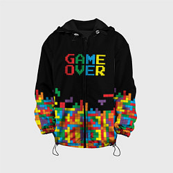 Куртка с капюшоном детская Game over, цвет: 3D-черный