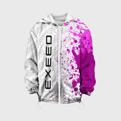Куртка с капюшоном детская Exeed pro racing: по-вертикали, цвет: 3D-белый