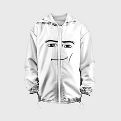 Куртка с капюшоном детская Одежда Man Face Roblox, цвет: 3D-белый
