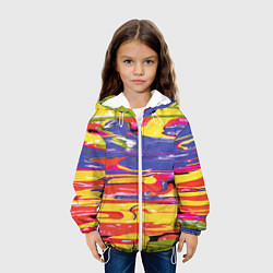 Куртка с капюшоном детская Красочный бум, цвет: 3D-белый — фото 2