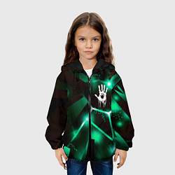 Куртка с капюшоном детская Death Stranding разлом плит, цвет: 3D-черный — фото 2