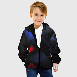 Куртка с капюшоном детская Black green blue red, цвет: 3D-черный — фото 2