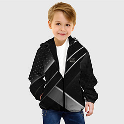 Куртка с капюшоном детская Audi sign auto, цвет: 3D-черный — фото 2