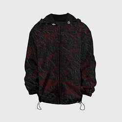 Куртка с капюшоном детская Поток лавы, цвет: 3D-черный
