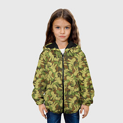 Куртка с капюшоном детская Малыши камуфляж, цвет: 3D-черный — фото 2