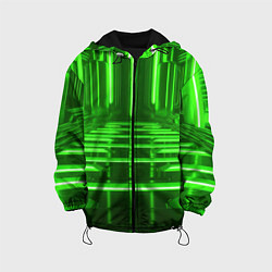 Детская куртка Зеленые световые объекты