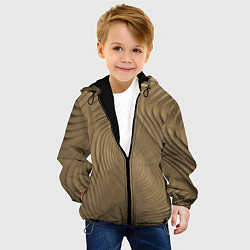 Куртка с капюшоном детская Фантазия в хаки, цвет: 3D-черный — фото 2