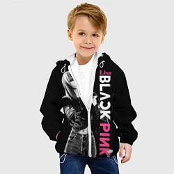 Куртка с капюшоном детская Blackpink Beautiful Lisa, цвет: 3D-белый — фото 2