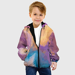 Куртка с капюшоном детская Abstract fantasy, цвет: 3D-черный — фото 2
