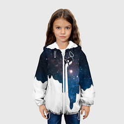 Куртка с капюшоном детская Млечный Путь - Milky Way, цвет: 3D-белый — фото 2