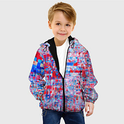 Куртка с капюшоном детская Пестрые краски, цвет: 3D-черный — фото 2