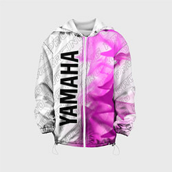 Куртка с капюшоном детская Yamaha pro racing: по-вертикали, цвет: 3D-белый