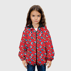 Куртка с капюшоном детская Мультяшный кривляка, цвет: 3D-черный — фото 2